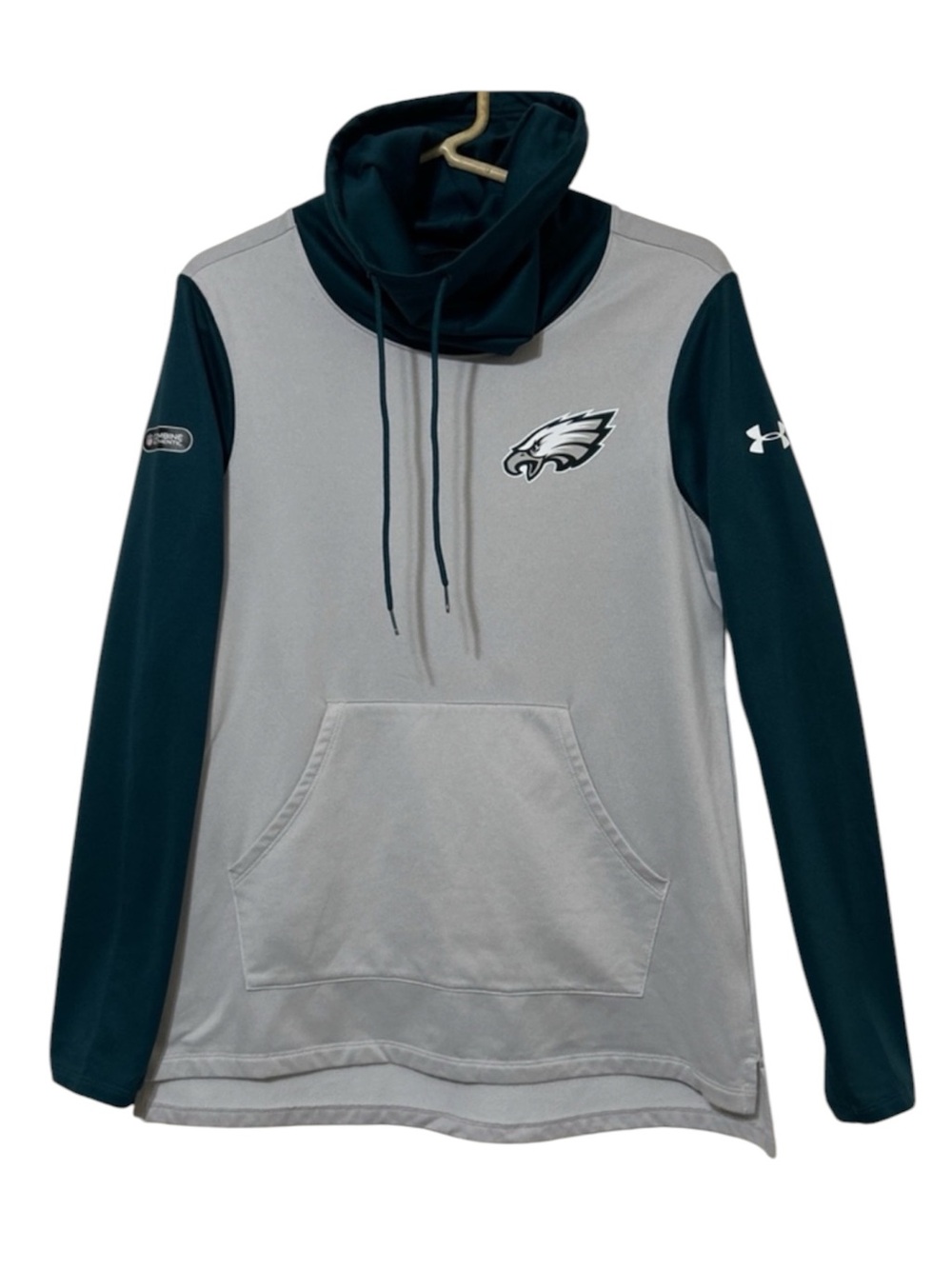 Under Armour NFL Combine Authentic Philadelphia Eagles ColdGear Funnel Hoodie